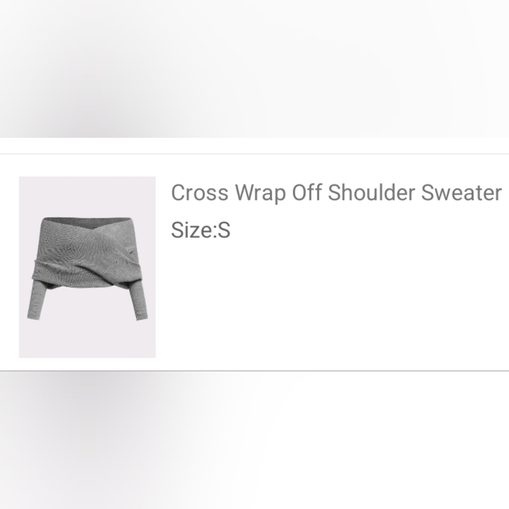 Gray wrap sweater